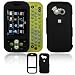 Solid Black Rubber Feel Snap-On Cover Hard Case Cell Phone Protector for LG Neon GT365 [Beyond Cell Packaging]