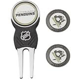 NHL Pittsburgh Penguins Logo Divot Tool & Ball Marker Set