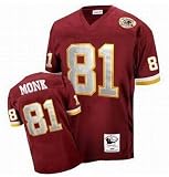 Washington Redskins NFL Jersey Art Monk #81 Red Throwback Jersey Size 56