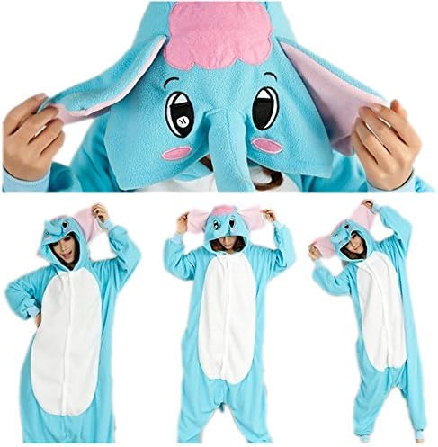 Cozyin Kigurumi Pajamas Anime Costume Adult Animal Elephants Cosplay Size M