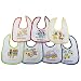 Ensemble de 7 bavoirs pour bébé garçcon, un pour chaque jour de la semaine, à motif animaux (lot de 7) (Taille unique) (Voir l