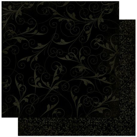 Licorice Flourish 12X12 Double Dot Designs Paper 