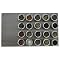 Lipper International Soho 20-Shaker Set on Wall Board - Stainless Steel
