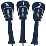 Brigham Young Cougars Navy Blue Three-Pack Golf Club Headcovers