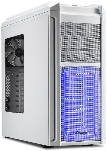  Sharkoon Tauron PC-Gehäuse (ATX, 2x 5,25 extern, 1x 3,5 extern, 2x USB 3.0) weiß