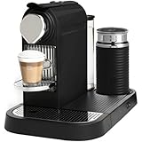 Nespresso D120-US-BK-NE CitiZ Automatic Single-Serve Espresso Maker and Milk Frother, Limousine Black