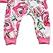Baby Girls Long Sleeve Floral Hoodie + Pant 2 PCS Outfits Clothing Set
