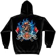 First In Last Out - Firefighter Hooded SweatShirt First In Last Out - Firefighter Hooded SweatShirt
