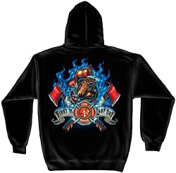 First In Last Out - Firefighter Hooded SweatShirt