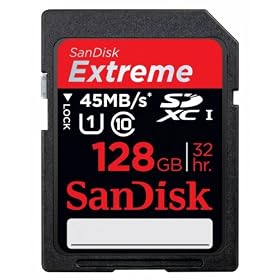 Sandisk 128GB Extreme 45MB/s SDHC Retail