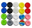 Blovess 10 Pairs Colorful Silicone Accessories Replacement Parts Thumb Grip Cap Cover for PS2, PS3, PS4, XBox 360, XBox One Controller