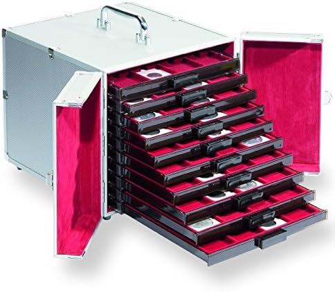 Lighthouse Aluminum Coin Case Complete w/ 10 MB20M Coin Drawers for 200 2x2's