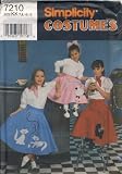 Simplicity Sewing Pattern - 7210 - Use to Make - Child Girl Poodle Skirt - Sizes 7, 8, 10, 12