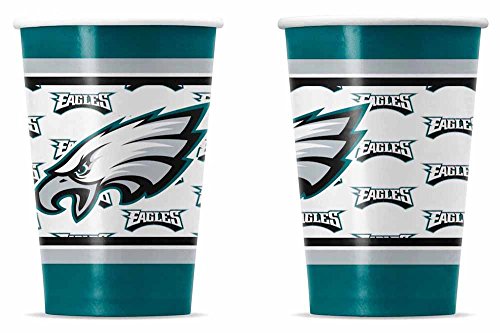 NFL Philadelphia Eagles Disposable Paper Cups (20-Pack)