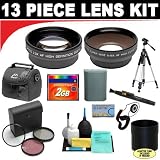 2x Digital Telephoto Professional Series Lens + 0.5x Digital Wide Angle Macro Professional Series Lens + 3 Piece Digital Camera Filter Kit + Lens Adapter Tube (If Needed) + CompactFlash 2GB Memory Card + Deluxe DB ROTH Super Savings Accessory Kit For The Nikon 885, 4300 Digital Cameras
