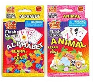 Learning Flash Card Bundle - 2 items: Alphabet and Animal