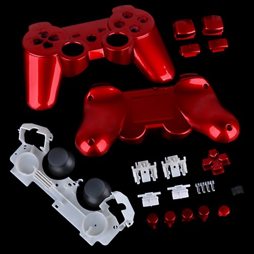 PS3 Polished Red Replacement Controller Shell