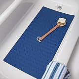 Large Rubber Safety Bath Mat - Blue
