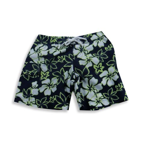 Bathing:Max Out - Infant Boys Bathing Suit, Navy, Lime (Size 18Months) Images