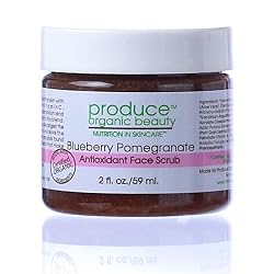 Produce Organic Beauty Blueberry Pomegranate Antioxidant Face Scrub