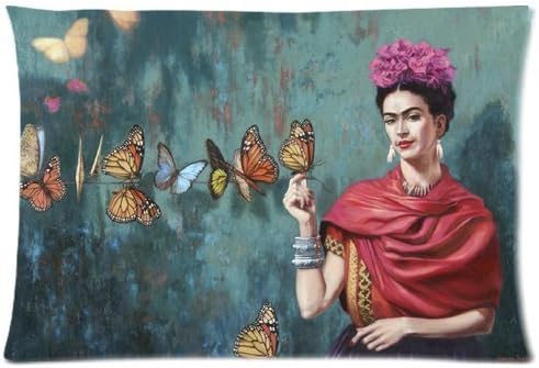 Custom Home Decor Frida Kahlo Zippered Pillow Case 20*30 Inch (Two sides)-MD6