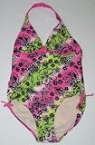 Joe Boxer JB Girls Foil Forest One Piece Swimsuit Set UPF 40