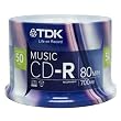 TDK Life On Record Music CDR 52x, 50 Pack Spindle