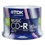 TDK Life On Record Music CDR 52x, 50 Pack Spindle