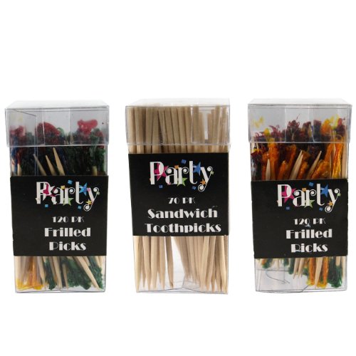 Image #1 of Frilled and Sandwich Toothpicks