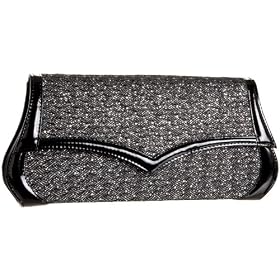 J.Renee Arlinda Glitter Fabric Clutch