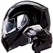 Dual Visor Modular Flip up Gloss Black Motorcycle Snowmobile Helmet DOT (L) RS.12899.00
