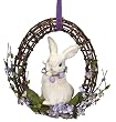Straw Easter Bunny Wreath