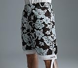 Big Hibiscus board shorts [bitr choc & blue]