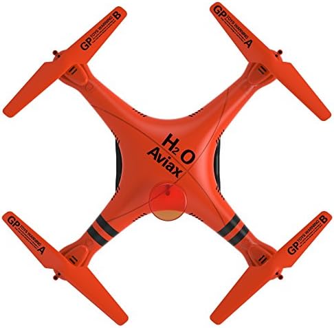 RCINGTOYS H2O Aviax Waterproof Drone 3D Eversion 6 Axis Gyro Headless Mode 2.4GHz 4CH LCD RC Quadcopter Support DIY (Orange)