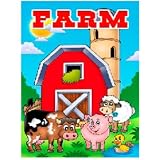 Farm Animal Themed Coloring Fun. 10 ½ X 8, 160 Pages