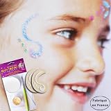 Pochoirs maquillage enfant, lot de 5 motifs Arabesque