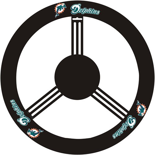 Fremont Die Miami Dolphins Steering Wheel Cover