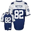 Men`s Dallas Cowboys #82 Jason Witten Team Throwback Premier Jersey
