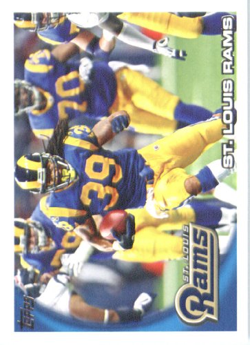 2010 Topps NFL Football Card # 353 Steven Jackson TC - St. Louis Rams (Team Card) NFL Trading Card in a Protective ScrewDown Case!