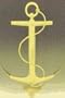 Mayer Mill Brass - AAI-1 - Large Anchor Andiron - 15 Inch - Pair