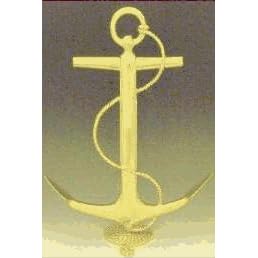 Mayer Mill Brass - AAI-1 - Large Anchor Andiron - 15 Inch - Pair by Mayer Mill Brass