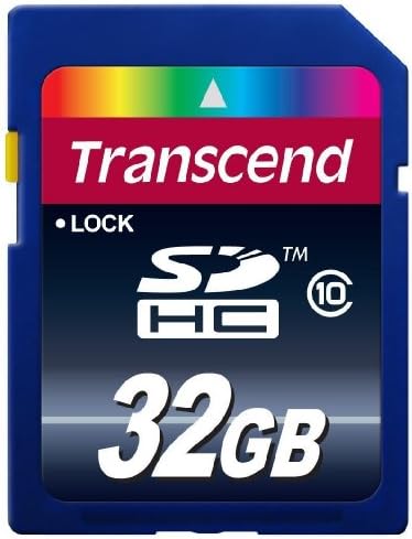 Transcend 32 GB Class 10 SDHC Flash Memory Card (TS32GSDHC10E)
