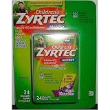 Zyrtec Children's Allergy Relief (10 mg), Grape, 24-Count Chewable Tablets