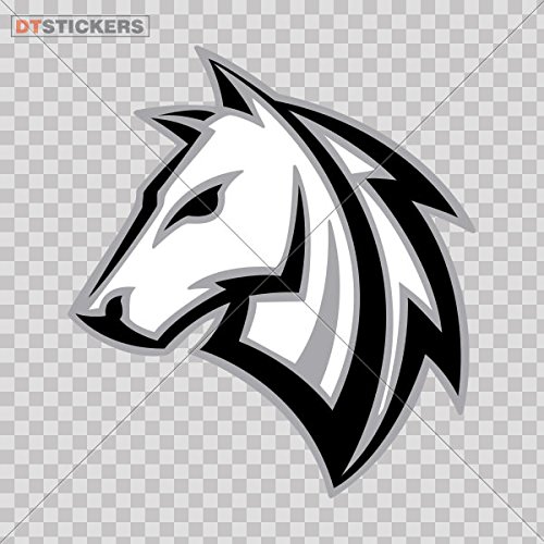 Vinyl Stickers Decal Aggressive Horse For Helmet waterproof champion harness hoofed together (10 X 9,02 Inches) Fully Waterproof Printed vinyl sticker