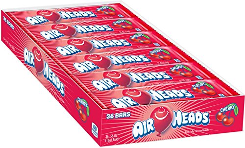 Air Heads ~ Cherry Flavor ~ 36 Count Box