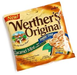 Werther's Original Caramel Mint Sugar Free Hard Candies, 2.75-Ounce Bags (Pack of 12)
