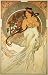 Fashion Lady Girl Hair Dress Flowers by Alphonse Mucha 10