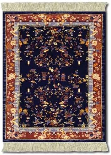 Emperor's Garden MouseRug, 10.25 x 7.125 Inches, Rust and Navy, One (Che-1)