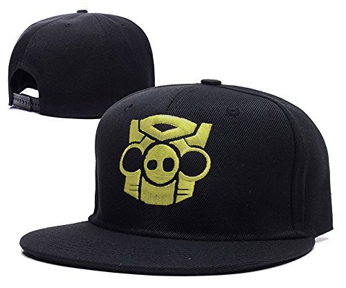 ANDREYD Angry Birds Transformers Logo Adjustable Snapback Embroidery Hats Caps - Black/Yellow