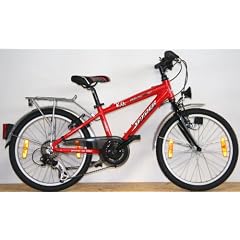 20 Zoll 50,8 cm Spear ALU Kinderfahrrad Citybike rot mit Licht und Gep�cktr�ger